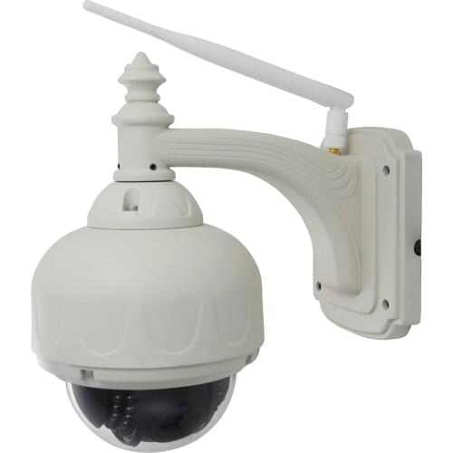 CCTUNG Mini Outdoor Waterproof Speed Dome IP Camera with 4X Optical Zoom Dual IR-Cut Filter ONVIF Protocol Free APP Live Image