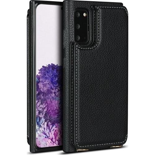 Back Cover For Samsung Galaxy S20/ S20+ plus/ S20 Ultra Leather Cases Flip Wallet Coque Hoesje Etui Lanyard Phone Case Accessory