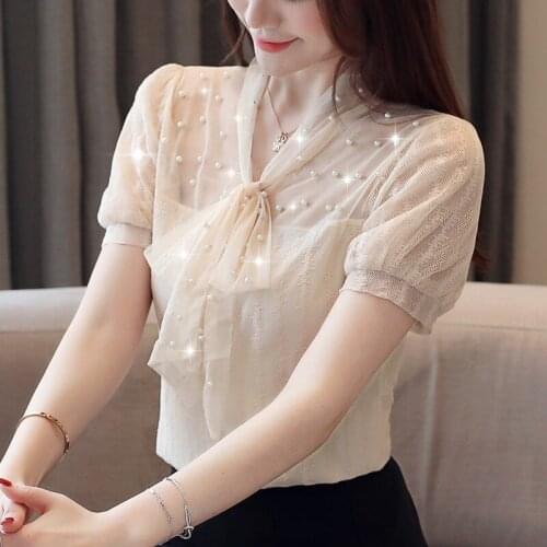 Partes superiores das mulheres e blusas blusas mujer de moda 2019 chiffon blusa plus size Malha camisa costura