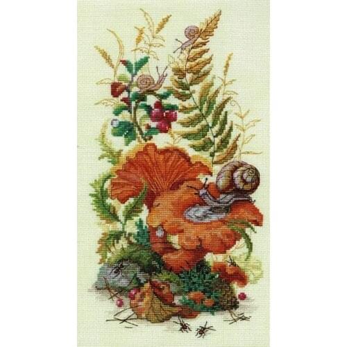 Gold Collection Embroidery On The Forest Edge Christmas Cross Stitch Funny with 100% Cotton Floss & Free Shipping for Wall Decor