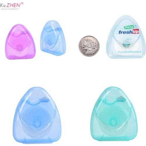 50M Micro wax Peppermint flavor Dental Flosser Interdental Brush Teeth Stick Toothpicks Floss Pick Oral Hygiene clean wire