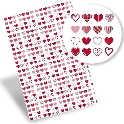 Valentines Day Faux Leather Sheets Printed Vinyl Fabric Synthetic Leather DIY Handbag Bows Making Material 22*30cm/A4 0.8mm 1pc