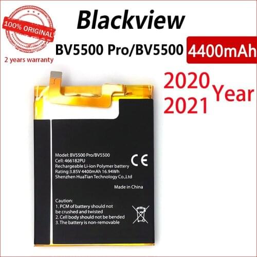 100% Original BV5500 4400mAh Battery For Blackview BV5500 Plus BV5500 Pro High quality Batteries With Tracking Number