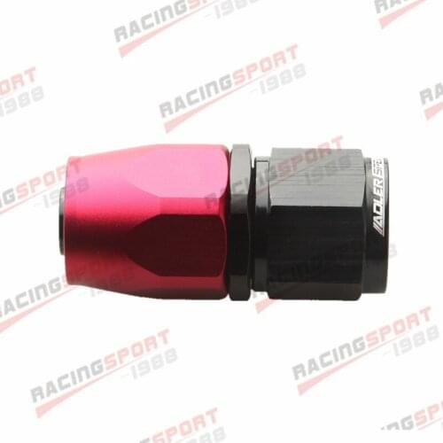 10AN AN10 AN-10 Straight Swivel Fitting Hose End Adaptor Aluminum Red/Black