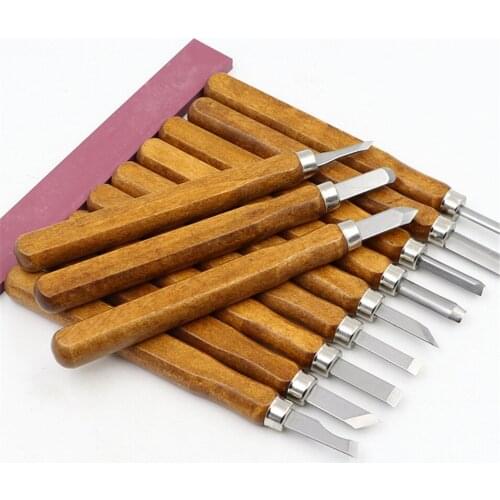 12pcs/Set SK5 Carbon Steel Wood Carving Tools Knife Kit Scalpel Tools red Wood Carving Tools free grindstone