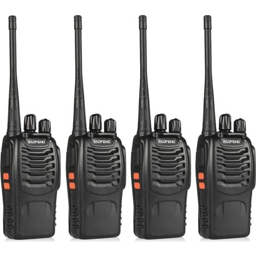 4pcs BaoFeng BF-888S Walkie Talkie UHF400-470MHZ Portable Ham baofeng 888s CB Radio