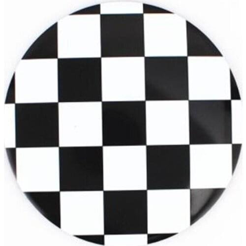 4Pcs/Lot Car Styling F1 Race Flag Aluminum Car Hub Cap Wheel Center Cover Emblem Stickers For Cars