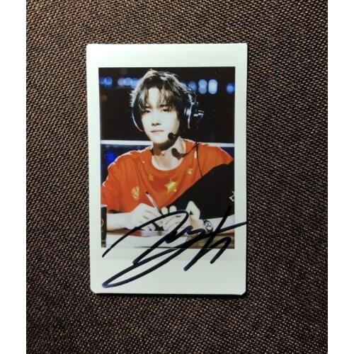 Hand signed YiBo Xiao Zhan autographed polaroid autograph The Untamed 3 inches 89K