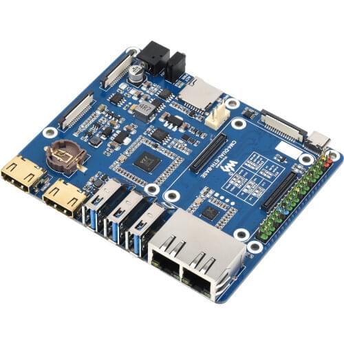 Waveshare Dual Gigabit Ethernet Base Board Designed for Raspberry Pi Compute Module 4, Powerful Ethernet Capability