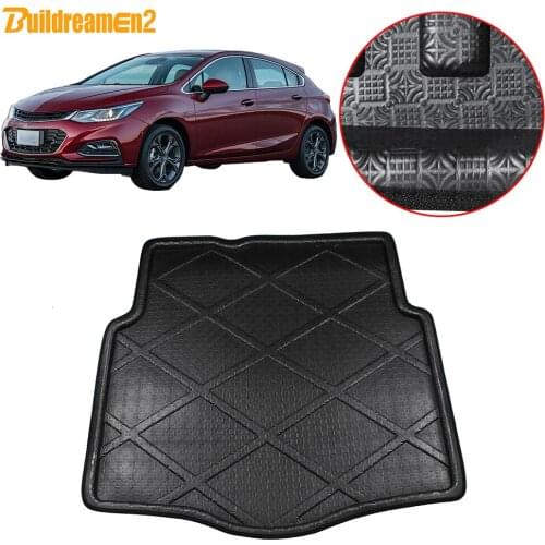 Buildreamen2 For Chevrolet Cruze Hatchback Car Trunk Mat Floor Tray Boot Liner Cargo Carpet Mud Pad Styling 2008 2009 2010 2011