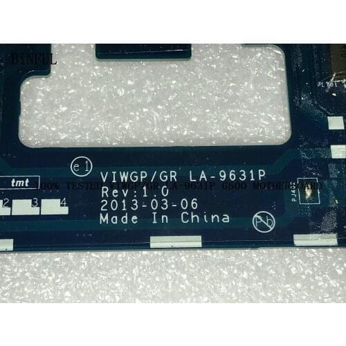 BiNFUL 100% super, MAIN BOARD VIWGP/GR LA-9631P FOR LENOVO G500 LAPTOP MOTHERBOARD , WITH VIDEO CARD 90 DAYS WARRANTY