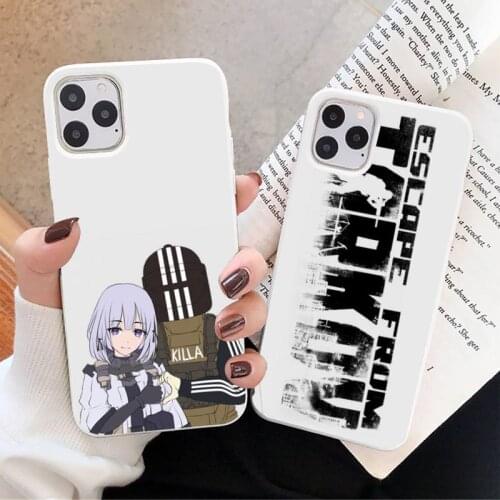 Escape from tarkov Phone Case White Candy Color for iPhone 11 12 mini pro XS MAX 8 7 6 6S Plus X SE 2020 XR