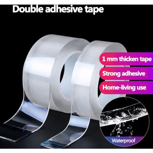 Double Adhesive Magic Tape 1M/3M/5M Transparent no residue Waterproof Stationery Office&home supplies