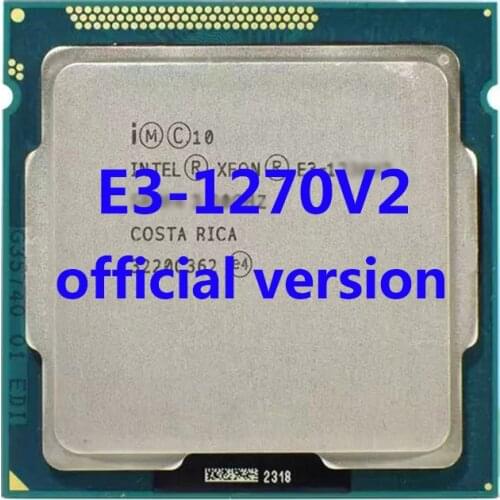 E3-1270V2 Official Version Intel Xeon E3 1270V2 3.5Ghz/3.9Ghz 4-Core 8MB Cache 69W CPU Processor LGA1155 For B75/H61 Motherboard