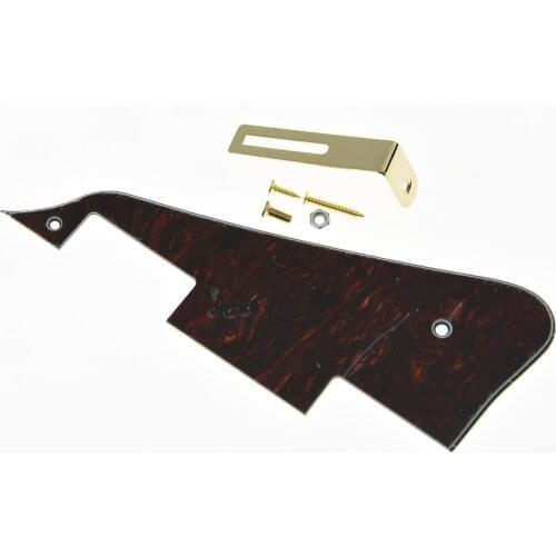 KAISH Red/Black Tortoise 3 Ply w/ Gold Bracket LP Pickguard Scratch Plate