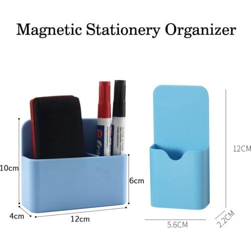 Stationery Organizer Magnetic Pen Holder Office Accessories Organizer Desk Whiteboard Marker Boxes Desk Accessories