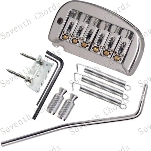 A Set of Double Bullet Saddle Bass Bridge For 5 Strings Electric Bass guitar Silver guitar accessories parts