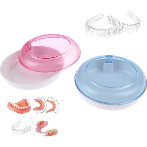 Denture Bath Box Case Dental False Teeth Storage Box Container Plastic Artificial Tooth Organizer Teeth Care