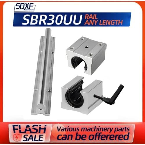 Linear rail 30mm SBR30 - 300 400 500 600 700 800 900 1000 1100 1200mm 1 pc linear guide SBR30 + 2 pcs SBR30UU blocks for CNC