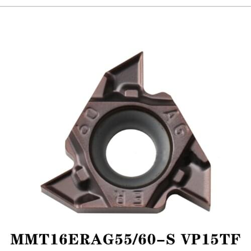 MMT16ER MMT16ERAG55-S VP15TF MMT 16ERAG60-S carbide inserts cnc thread turning holder lathe stainless steel AG55 AG60
