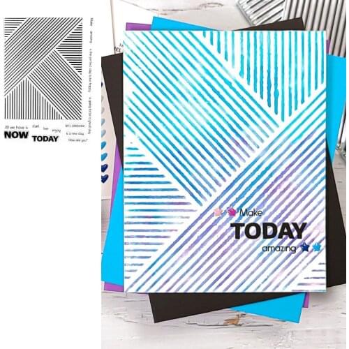 Woven Stripes Christmas 2021 New Stamps Scrapbook Diary Decoration Embossing Cut Dies Template DIY Greeting Card Handmade