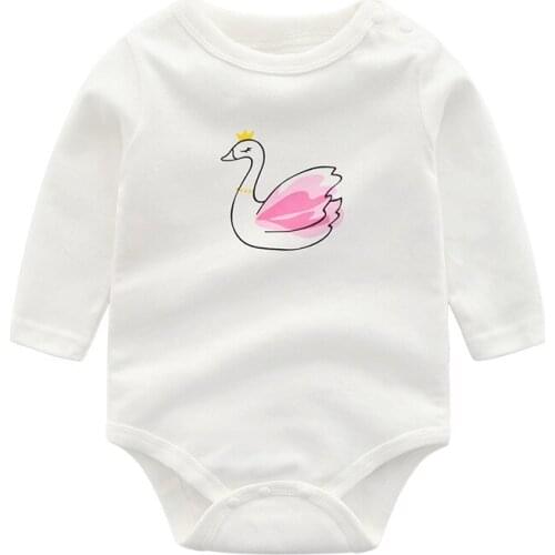 Newborn baby clothes baby cartoon long sleeve romper baby body suit CHD20072