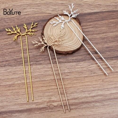BoYuTe Wholesale (10 Pieces/Lot) Metal Alloy 23*56MM Matsueda Hair Stick Diy Hand Made Hair Jewelry Accessories