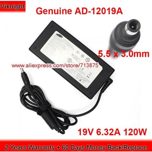 Genuine AD-12019A 120W Charger 19V 6.32A AC Adapter for Samsung NP800G5M-X02US NP800G5M-X01US 800G5M 8500GM Laptop Power Supply