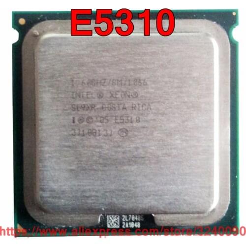 Original Intel CPU Xeon E5310 Processor 1.60GHz/8M/1066MHz Quad-Core Socket 771 free shipping speedy ship out