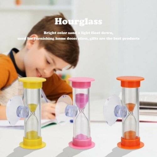 2min Hourglasses Children Teeth Brushing Timer With Suction Cup Home Decor Decoration Crafts Hourglasses Small Gifts Home Decor