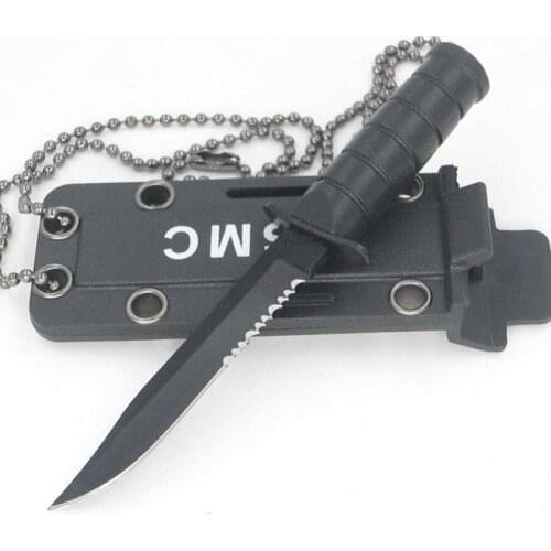 Portable Mini Necklace Blade Fruit Knife Camp Outdoor Self Open Pocket Survive Defense Hunt Letter Box Hike EDC Open Packag L2F2