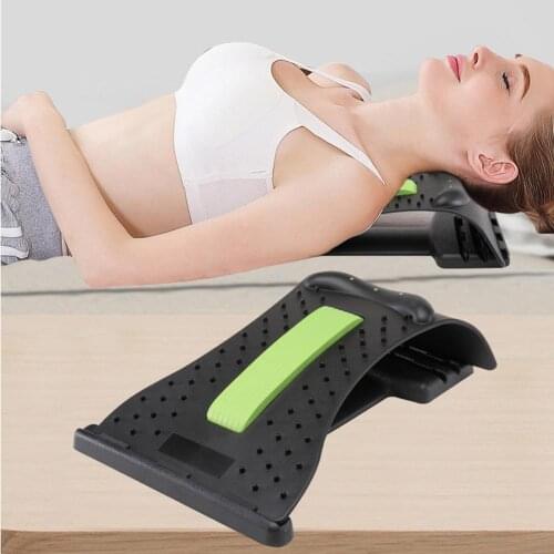 Lumbar Massage Traction Pad Back Corrector Pain Relief Stretcher Braces Cervical Vertebra Soothing Rack Fitness Device