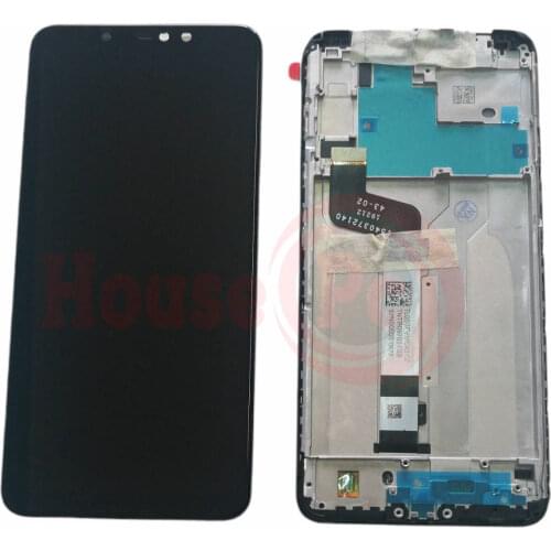 LCD DISPLAY with FRAME for XIAOMI REDMI NOTE 6 PRO TOUCH SCREEN glass Black