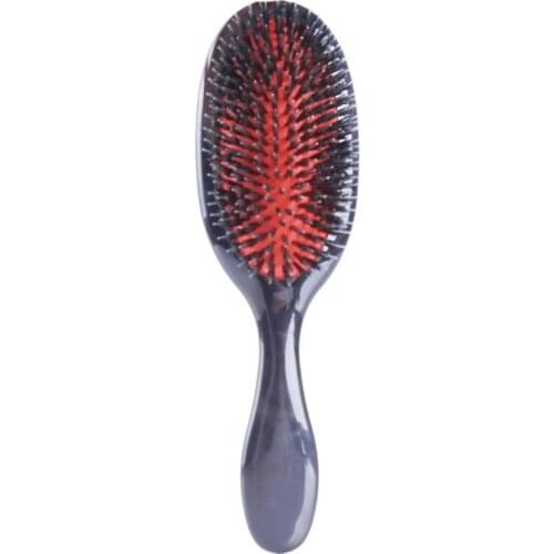 1PC Oval Boar Bristle & Nylon Hair Comb Mini Anti-static Hair Scalp Massage Comb Hairbrush Salon Hair Brush Styling Tool