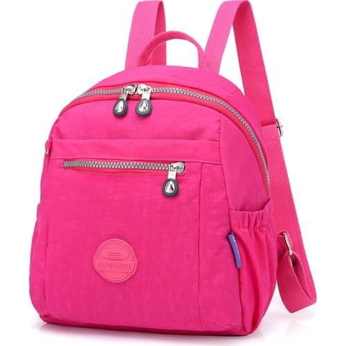2018 Women Backpack Fashion Nylon rucksacks for girls Women back pack School Bagpack Travel mochila rugzak backbag
