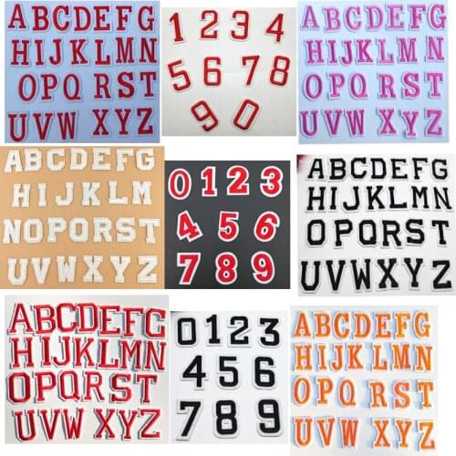 4 Sets/104pcs/lot Embroidery Patches Letters Gold Silver Clothing Accessories Heat Transfer Badge Iron Clothes Arts Crafts
