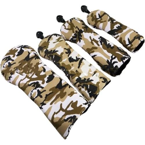 4 Pieces Interchangeable Adjustable Wear Resistant Golf Club Head Covers 1 3 5 UT Club Cover for Golf Love
