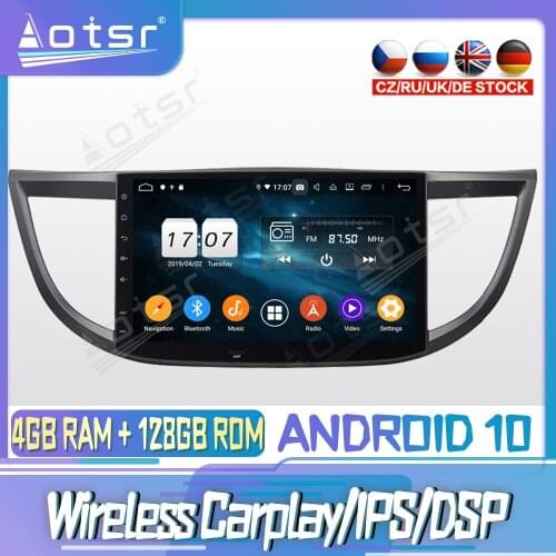 Android 10 PX6 128G For HONDA CRV 2012 2015 Car CD DVD GPS Navigation Auto Radio Stereo Video Multimedia Player HeadUnit 2din