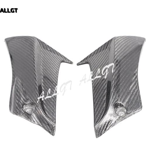 Carbon Fiber TANK SIDE FAIRING PANEL GAS TANK COVER FOR SUZUKI GSXR600-750 K11 2011 2012 2013