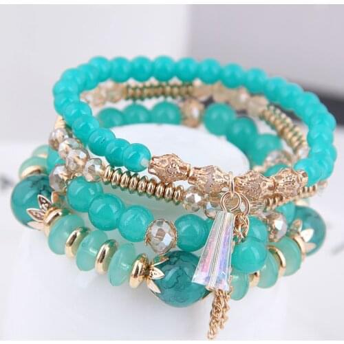 Fashion Big Tassel Multi-layer Bracelet For Women Exaggeration Handmade Crystal Wild Temperament Bracelet Jewelry Wholesale