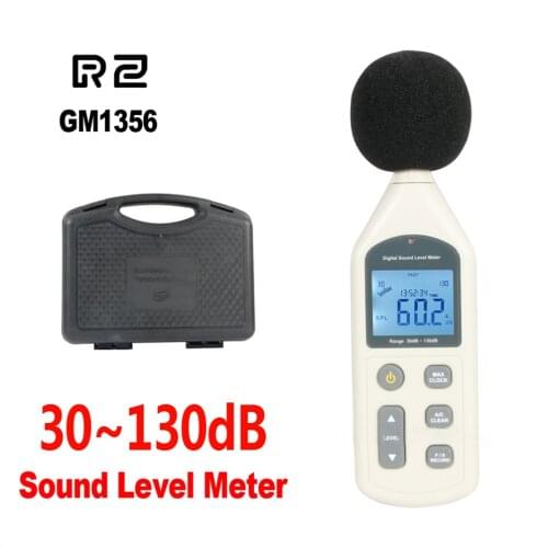 BENETECH Sound Level Meter Digital Decibel Audio Noise Meter Decibel Tester GM1356 30-130dB Sound Meter