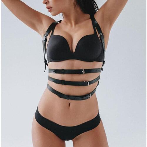 CKMORLS BDSM Woman Leather Harness Sword Belts Harajuku Sexy Body Bondage Garters Belt Lingerie Costumes Suspender Erotic Punk