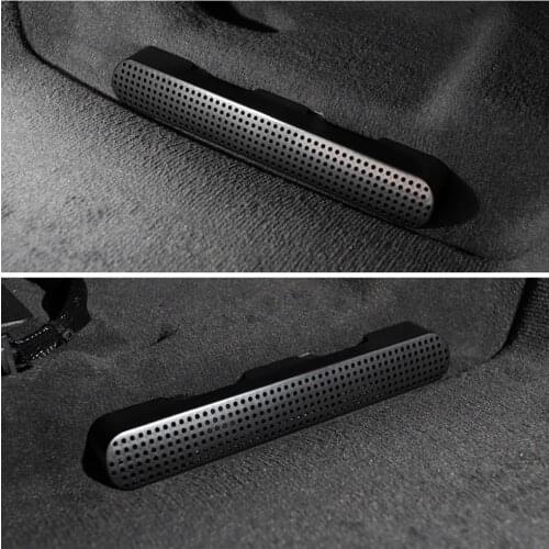 For Porsche Cayenne 9YA 2017-2020 Under Seat Floor AC Air Conditioner Vent Outlet Grille Protective Cover Car Styling Trim
