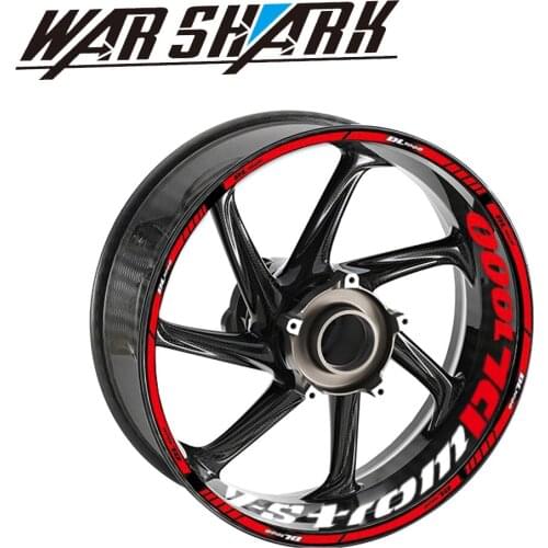 For SUZUKI V-Strom1000 DL1000 V-Strom 1000 DL 1000 Motorcycle Wheel Stickers Reflective MotorBike Waterproof Rim Decals Hot sale