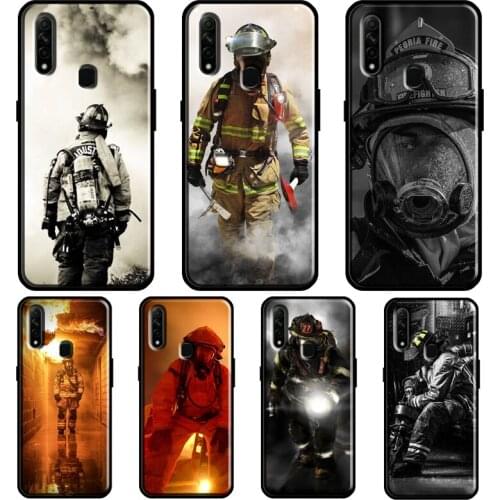 Firefighter Heroes Fireman Cool For OPPO Find X3 Pro A5 A9 A53 A31 2020 A1K A3S A5S A15 A52 A72 A83 A91 F5 Reno 2 Z Case