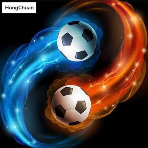 Football 5D DIY square/round diamond painting cross stitch needlework mosaic diamond thorn show home decoration gifts