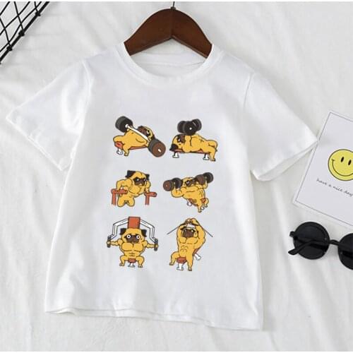 Animal Yoga Boys And Girls Print Design Tshirts Dogs Unicorn Kawaii Harajuku T-shirts Toddler Children Cartoon Clothes,YKP175