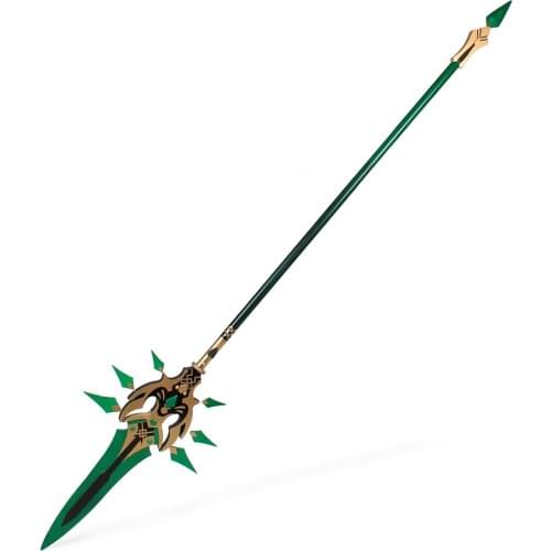 Genshin Impact Xiao Weapon Primordial Jade Winged-Spear Cosplay Prop