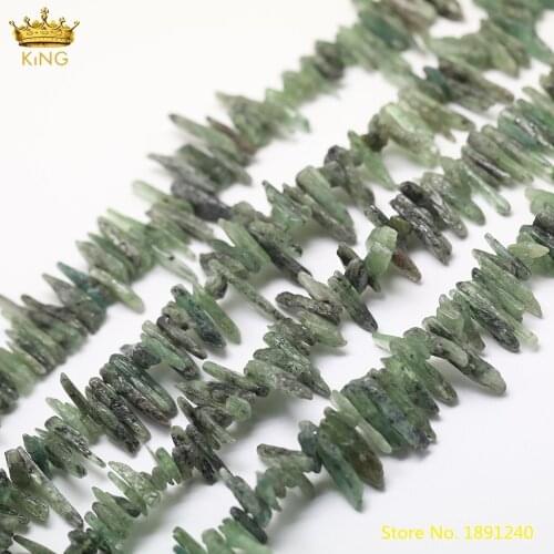 15.5Inch/Strand Natural Green Quartz Graduated Point Loose Beads,Top Drilled Crystal Point Charms Beads For DIY Jewelry Making