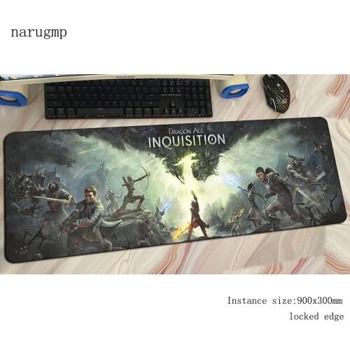 Dragon age mouse pad gamer thick 900x300x3mm notbook mouse mat gaming mousepad large esports pad mouse PC desk padmouse mats